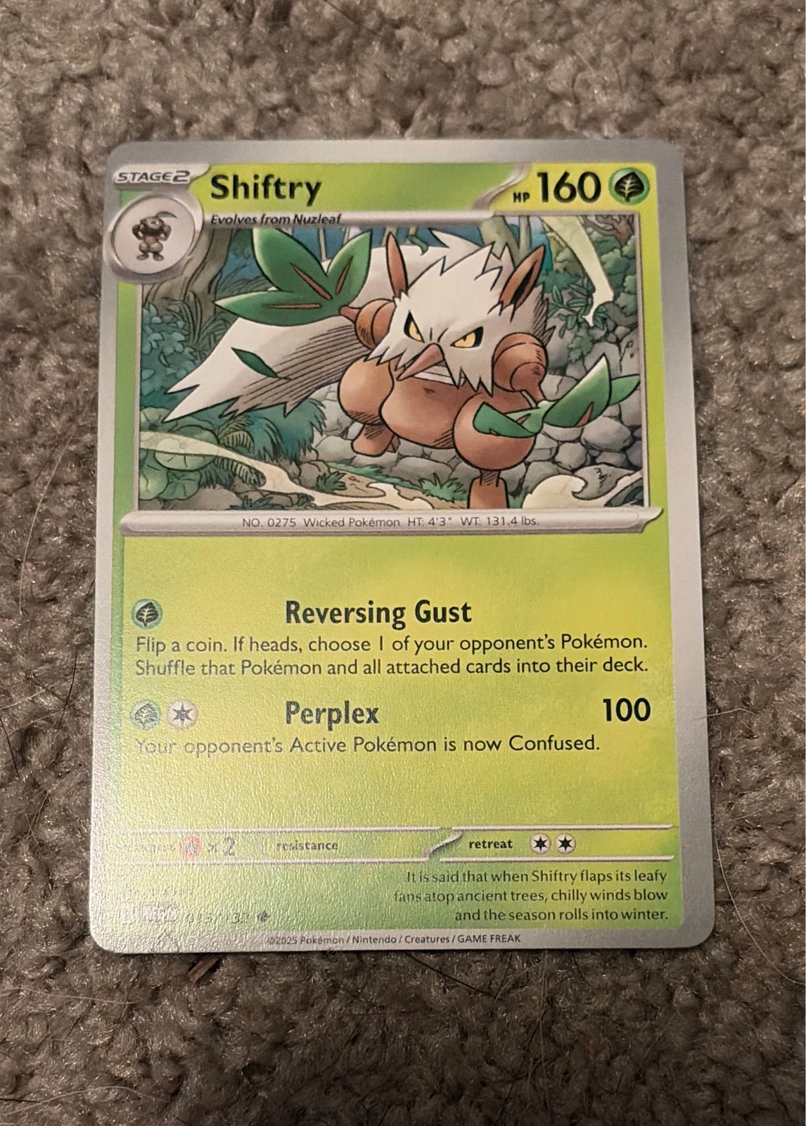 Shiftry 015/132 Uncommon Mega Evolution Pokemon Near Mint - Pokémon TCG: Mega Evolutions #015/175