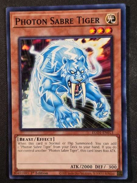 Photon Sabre Tiger - Egyptian God Deck: Obelisk the Tormentor #EG01-EN013