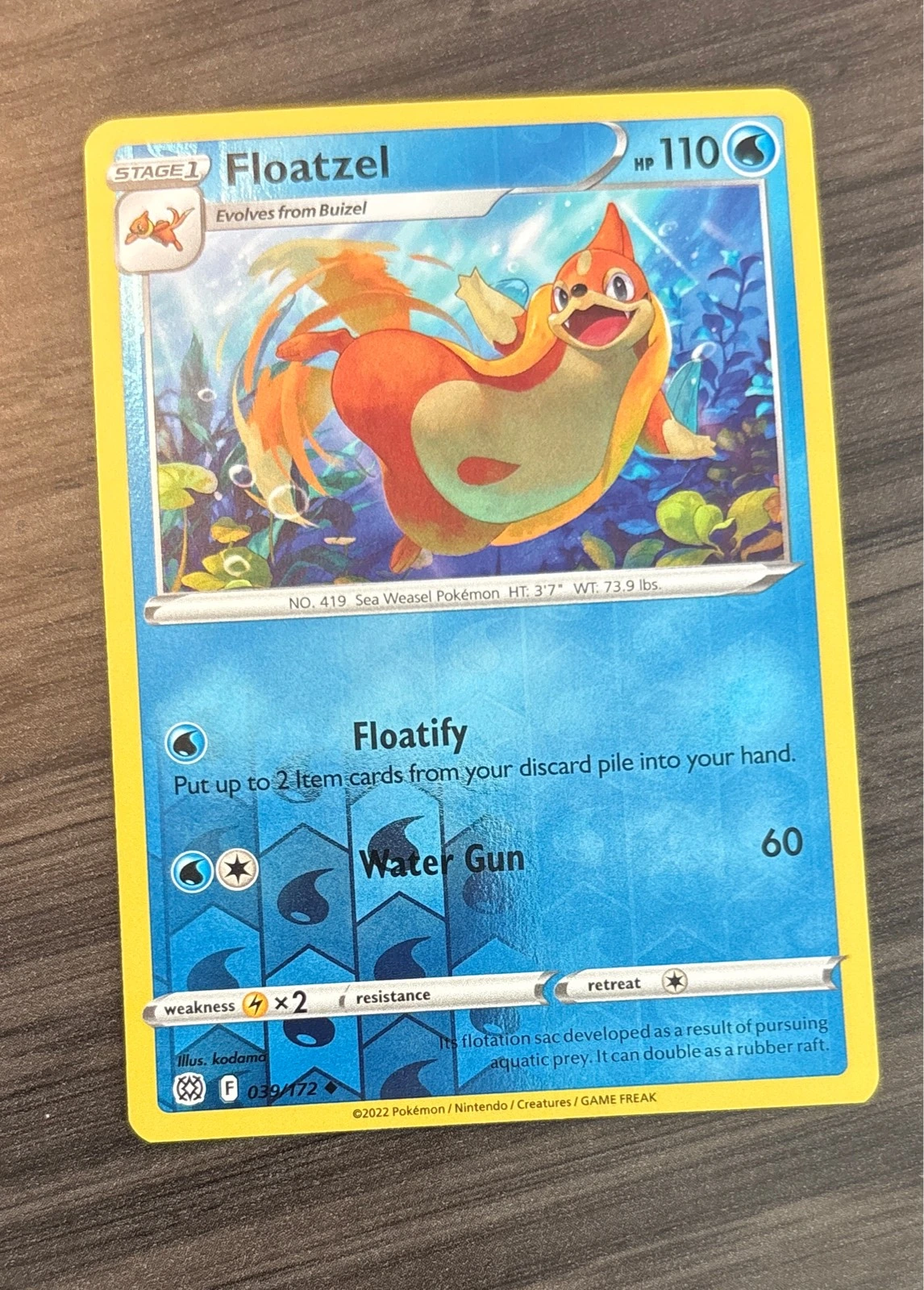 Floatzel - Brilliant Stars #039/172