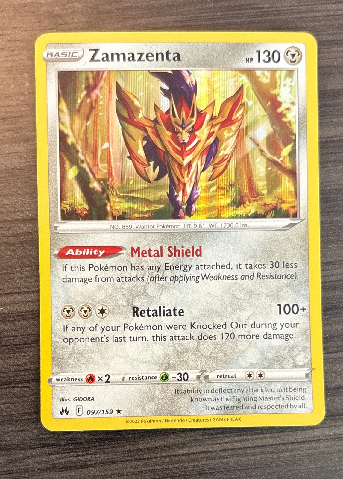 Zamazenta - Crown Zenith #097/159
