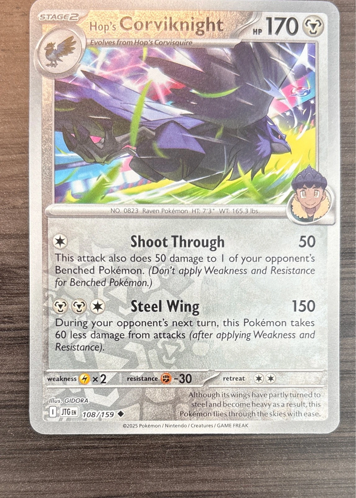 Hop's Corviknight - JTG #108/159