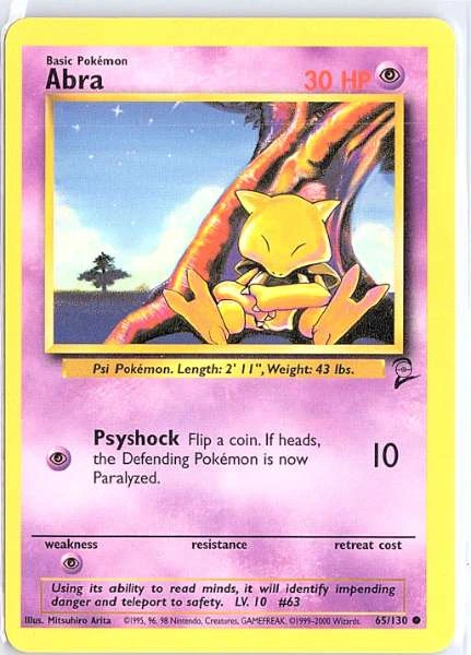 Abra - Base Set 2 #65/130