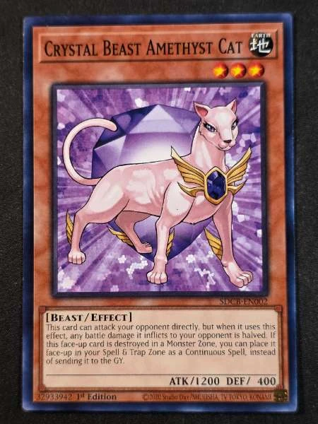 Crystal Beast Amethyst Cat - Structure Deck: Legend of the Crystal Beasts #SDCB-EN002