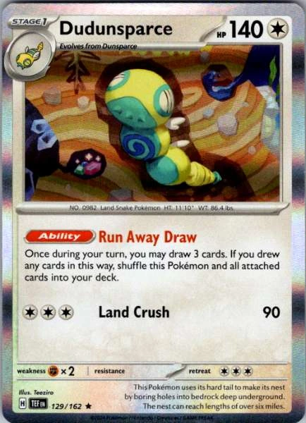 Dudunsparce - Temporal Forces #129/162