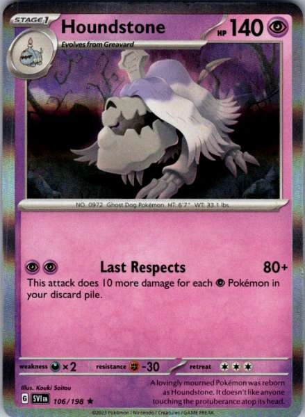 Houndstone - Scarlet & Violet Base Set #106/198