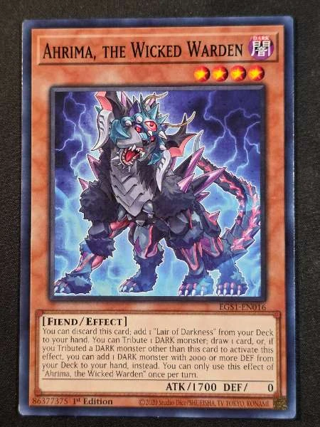Ahrima, the Wicked Warden - Egyptian God Deck #EGS1-EN016