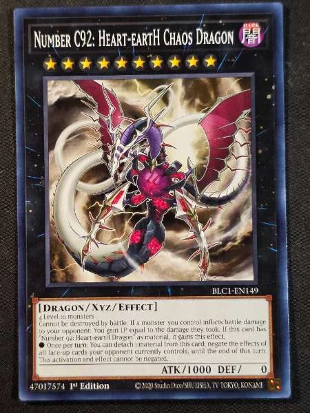 Number C92: Heart-eartH Chaos Dragon - Battles of Legend: Chapter 1 #BLC1-EN149