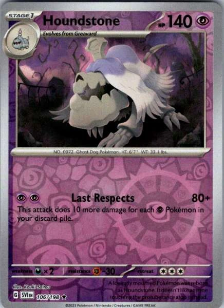 Houndstone - Scarlet & Violet Base Set #106/198