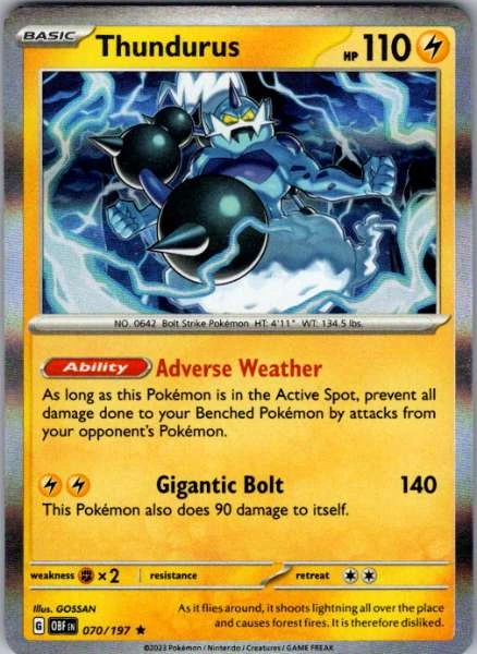 Thundurus - Obsidian Flames #070/197