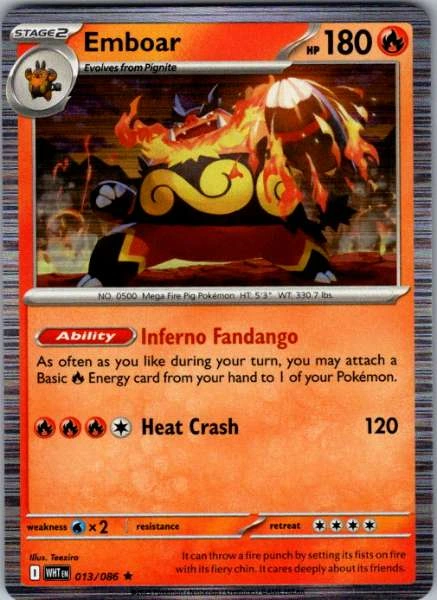 Emboar - White Flare #013/086
