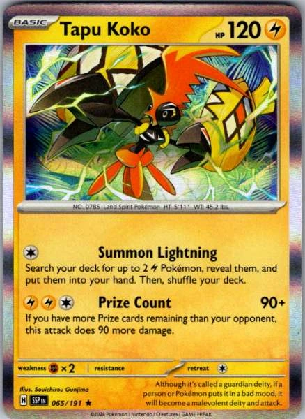 Tapu Koko - Surging Sparks #065/191