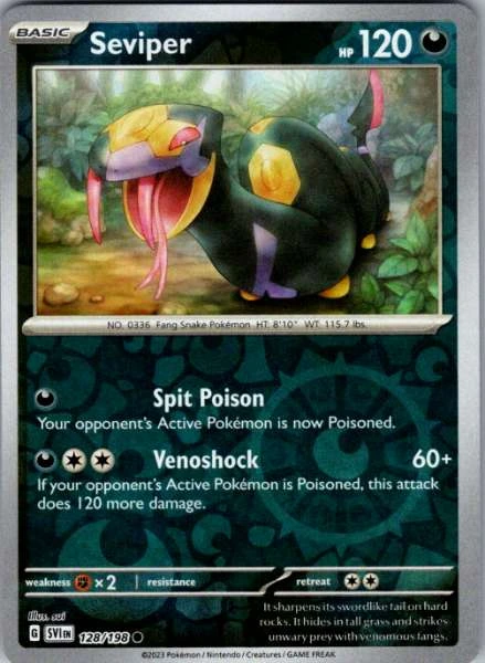 Seviper - Scarlet & Violet #128/198