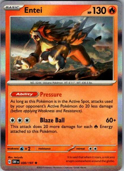 Entei - Obsidian Flames #030/197