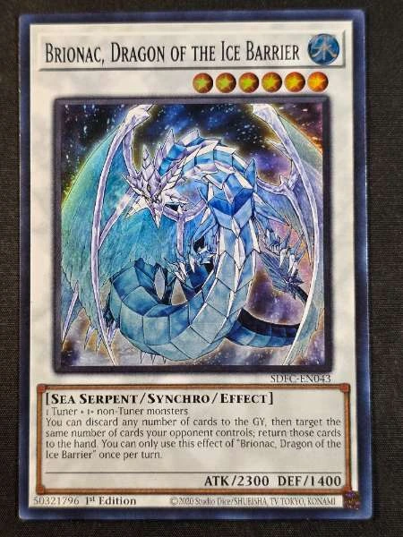 Brionac, Dragon of the Ice Barrier - Freezing Chains #SDFC-EN043