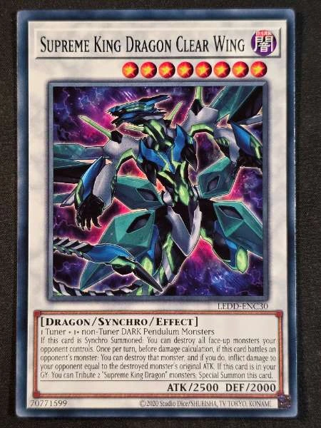 Supreme King Dragon Clear Wing - Legendary Dragon Decks #LEDD-ENC30