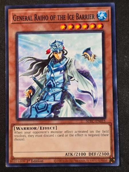 General Raiho of the Ice Barrier - Structure Deck: Freezing Chains #SDFC-EN015