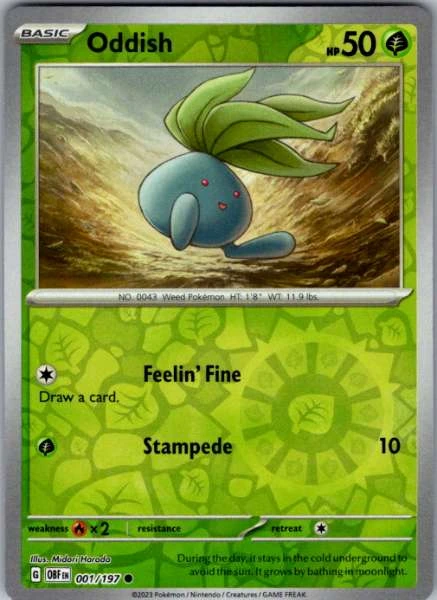 Oddish - Obsidian Flames #001/197