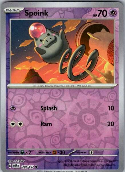 Spoink - Obsidian Flames #090/197