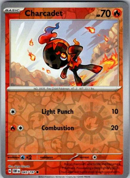 Charcadet - Obsidian Flames #043/197