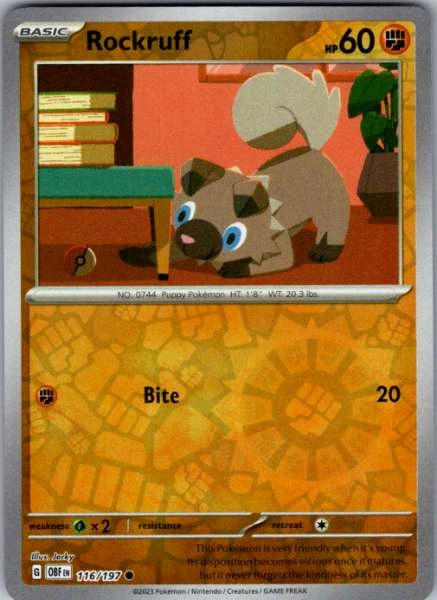 Rockruff - Obsidian Flames #116/197