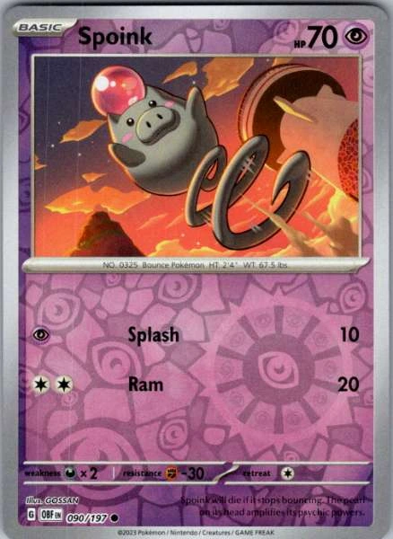 Spoink - Obsidian Flames #090/197