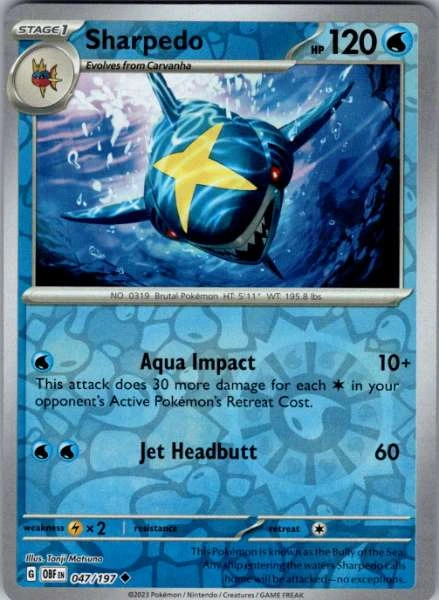 Sharpedo - Obsidian Flames #047/197