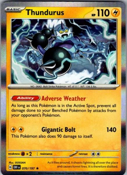 Thundurus - Obsidian Flames #070/197