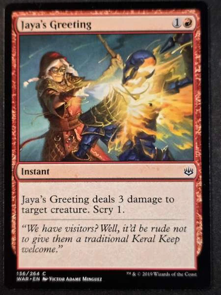 Jaya's Greeting - War of the Spark #136/264