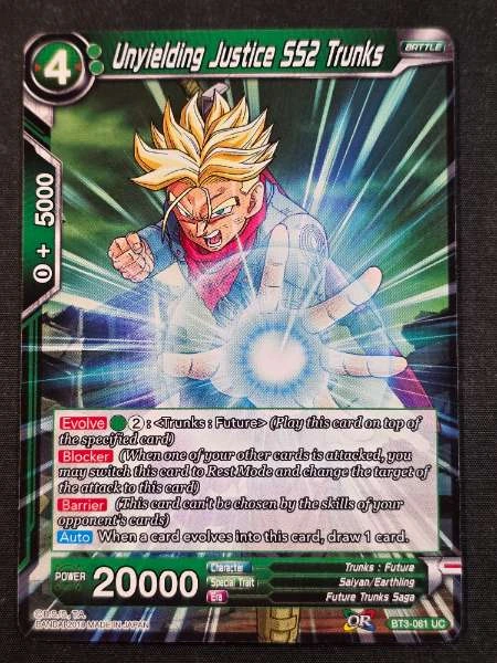 Unyielding Justice Trunks - Cross Worlds #BT3-081