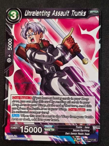 Unrelenting Assault Trunks - Cross Worlds #BT3-112