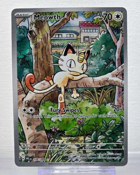 Meowth - Phantasmal Flames - 106/094 - Illustration Rare #106/094