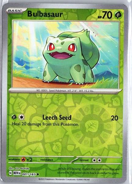 Bulbasaur - 151 #001/165