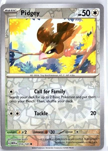 Pidgey - 151 #016/165