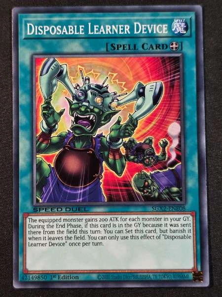 Disposable Learner Device - Speed Duel GX: Midterm Paradox #SGX2-ENE08