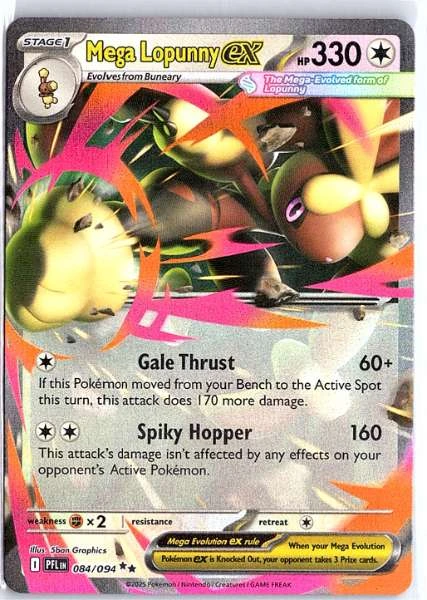 Mega Lopunny ex - Phantasmal Flames #084/094