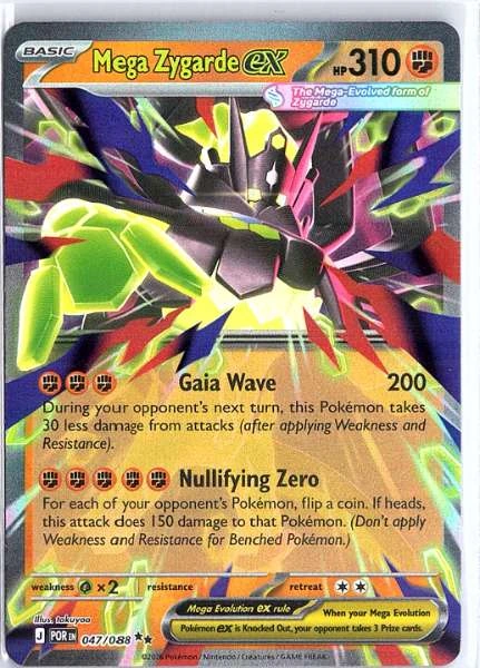 Mega Zygarde ex - Fates Collide #047/088