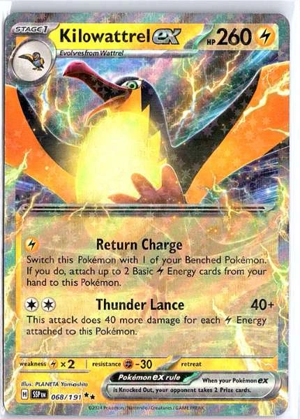 Kilowattrel ex - Surging Sparks #068/191