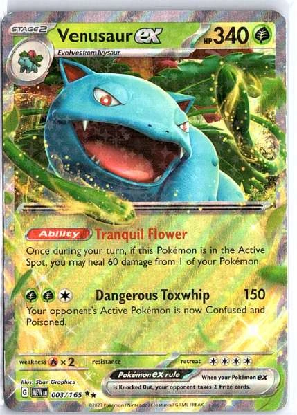 Venusaur ex - Scarlet & Violet 151 #003/165