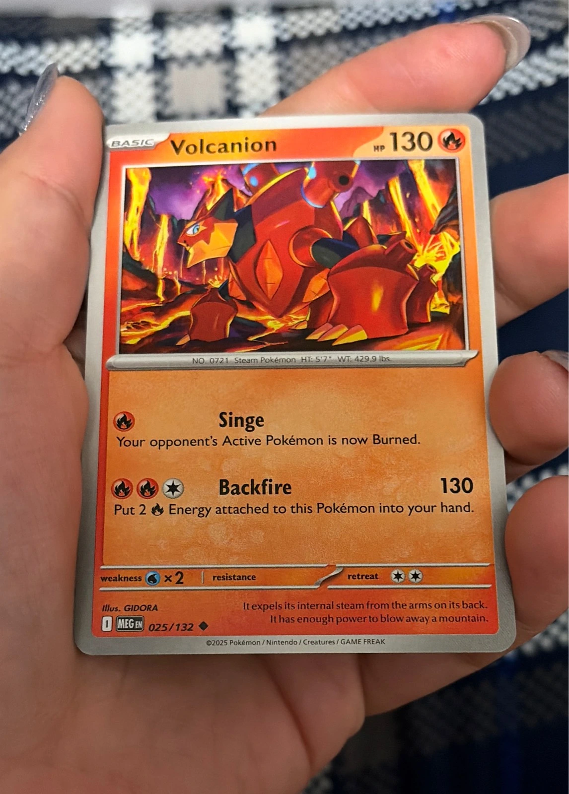 Volcanion 025/132 Uncommon Mega Evolution Pokemon Near Mint - Pokémon Mega Evolution #025/132