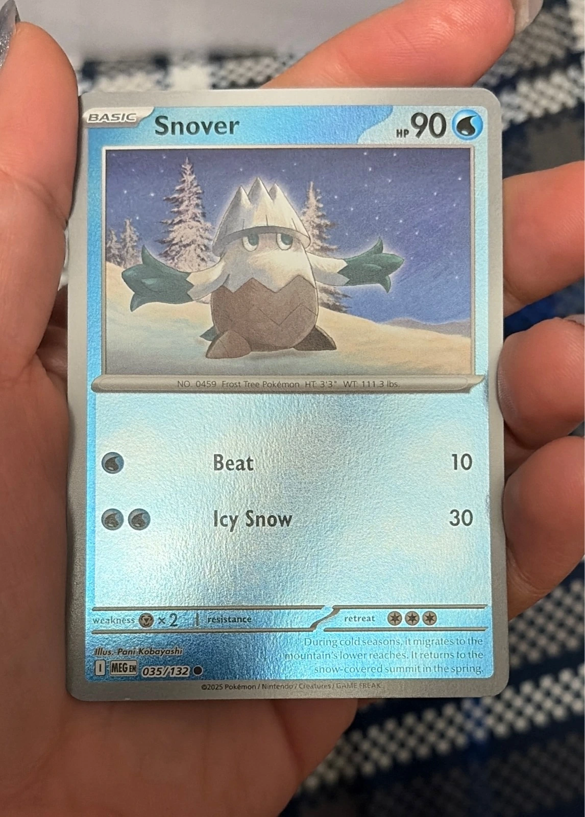 Mega Evolution #035/132 Snover (Reverse Holo) - Pokémon Mega Evolution