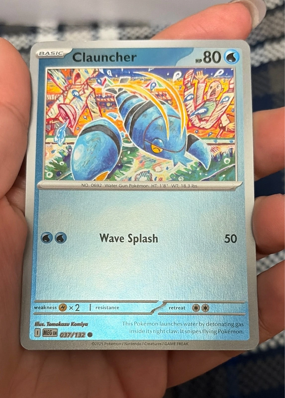Clauncher - 037/132 - MEG: Mega Evolutions Reverse Holo - NM #037/132