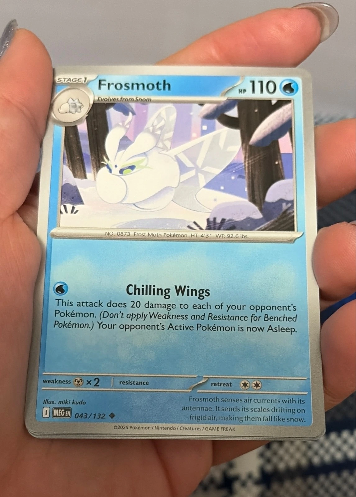 Frosmoth 043/132 Uncommon Mega Evolution Pokemon Near Mint - Pokémon Mega Evolution #043/132