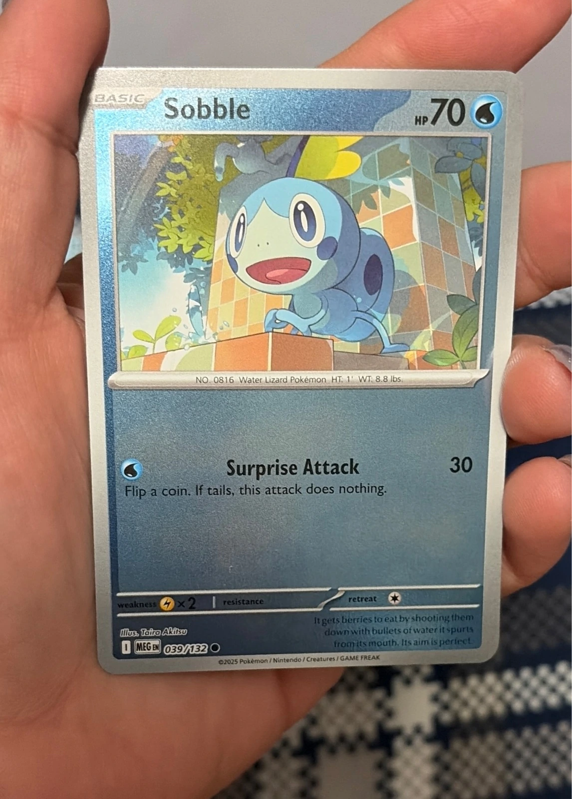 Pokémon TCG - Sobble - 039/132 - Mega Evolutions - Reverse Holo #039/132