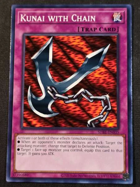 Kunai with Chain - Saga of Blue-Eyes White Dragon #SDBE-EN035