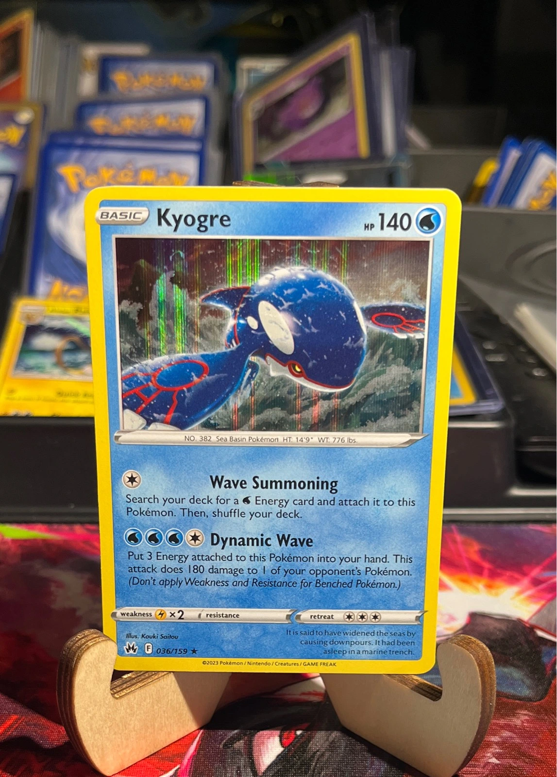 Crown Zenith #036/159 Kyogre (Holo) - Silver Tempest