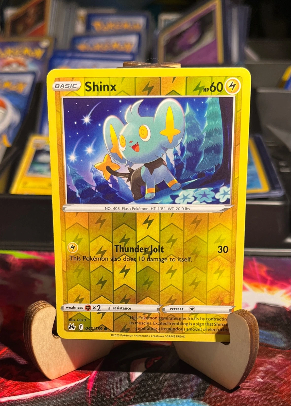 Shinx 040/159 Crown Zenith Reverse Holo Pokémon TCG - Scarlet & Violet #040/159