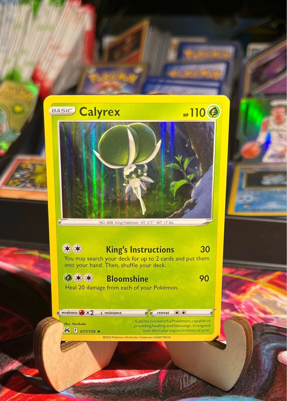 Calyrex Holo Rare SWSH: Crown Zenith 017/159 LP - Astral Radiance #017/159