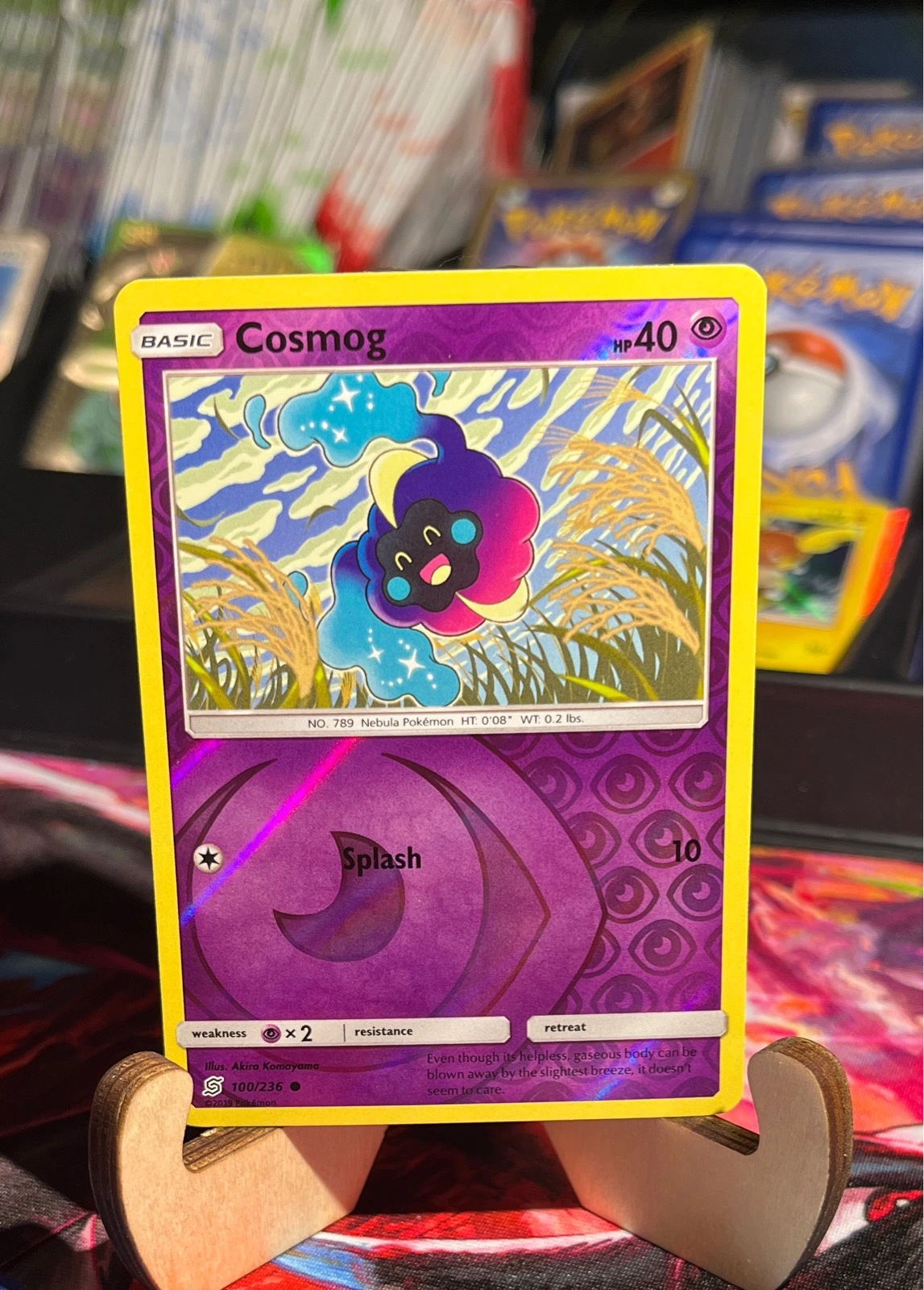 Pokemon Card Team Up Cosmog 69/181 Reverse Holo Common - Sun & Moon—Team Up #100/236