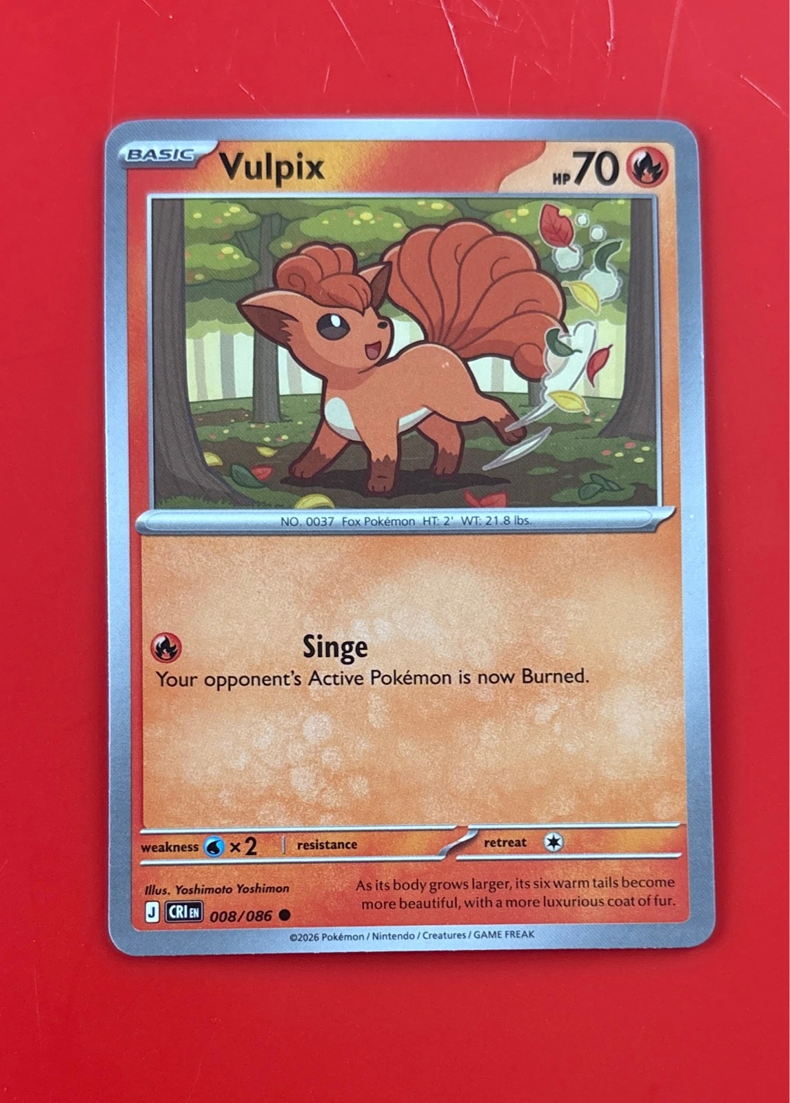 Vulpix - Chaos Rising Mega Evolution #008/086