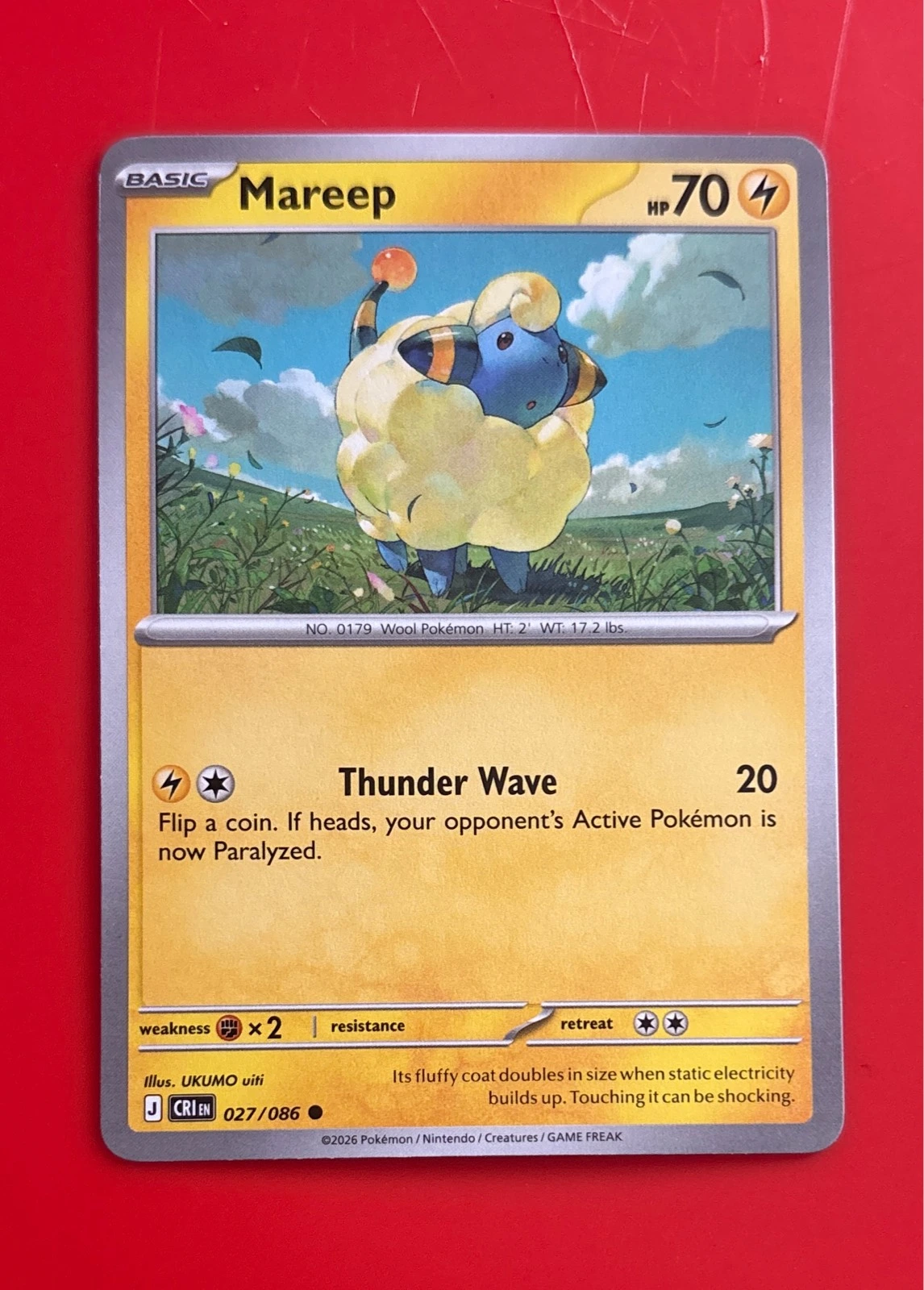 Mareep - Chaos Rising Mega Evolution #027/086